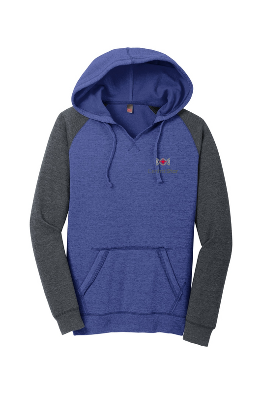 District Women's Lightweight Fleece Raglan Hoodie