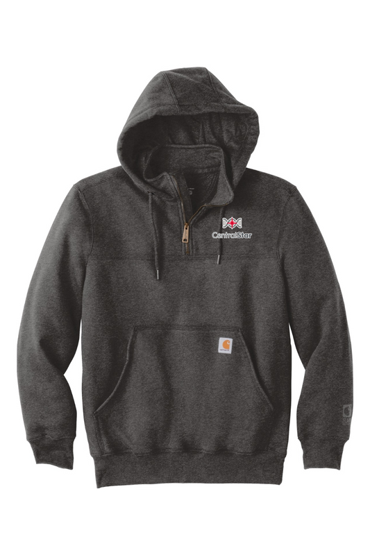 Carhartt Rain Defender Paxton Heavyweight Hooded Zip Mock Sweatshirt