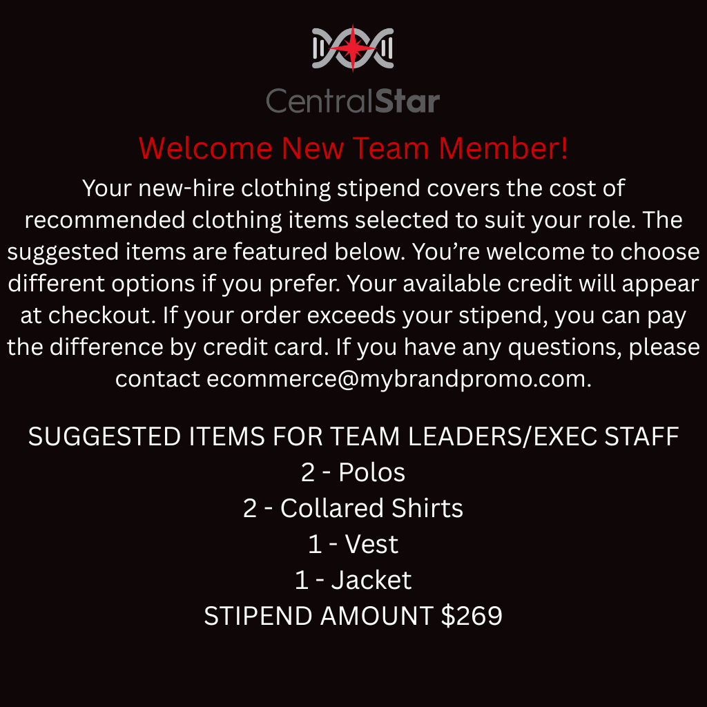 New Hire information for New Hires Team Leader and Exec Staff